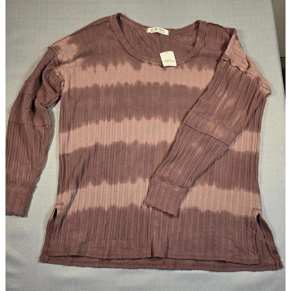 Free People Ribbed Long Sleeve Top - Medium